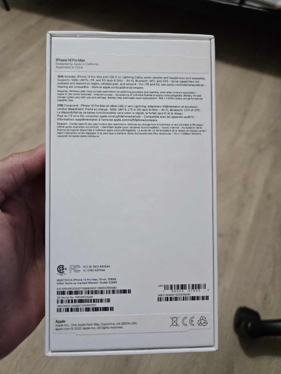 iphone 14 Pro Max box