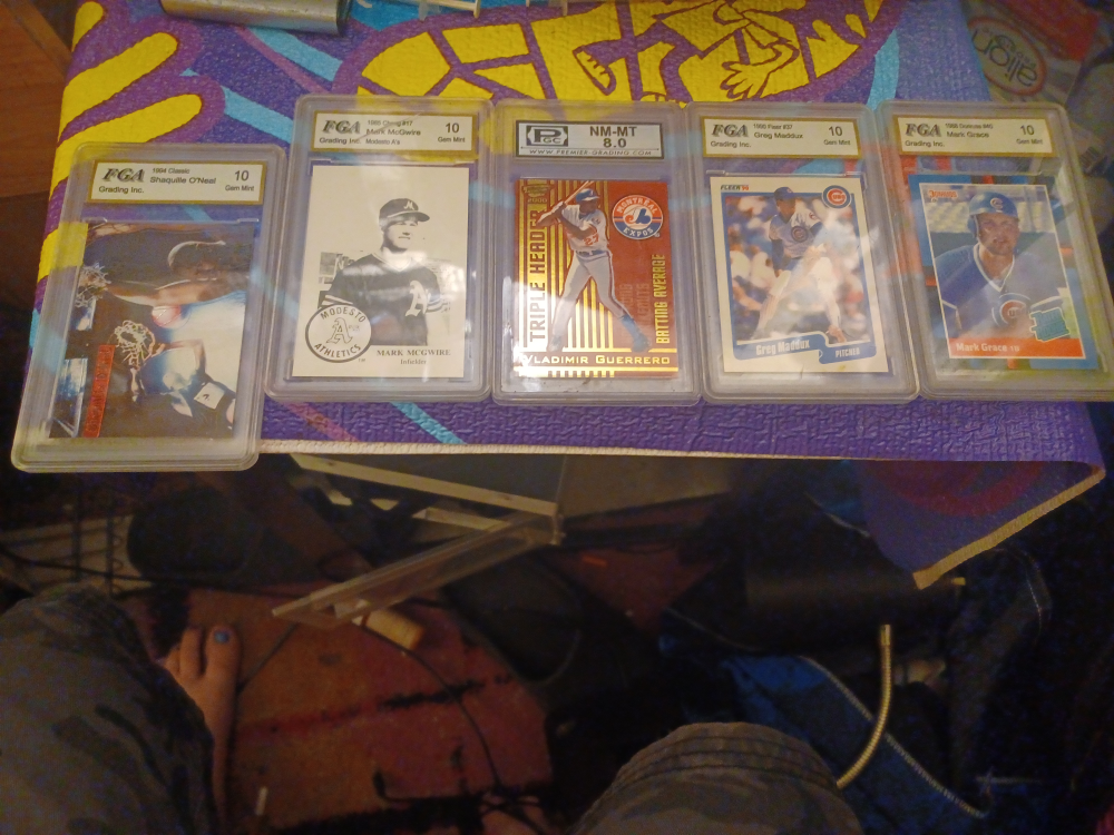 Graded Baseball & Football Trading Cards - Gem Mint