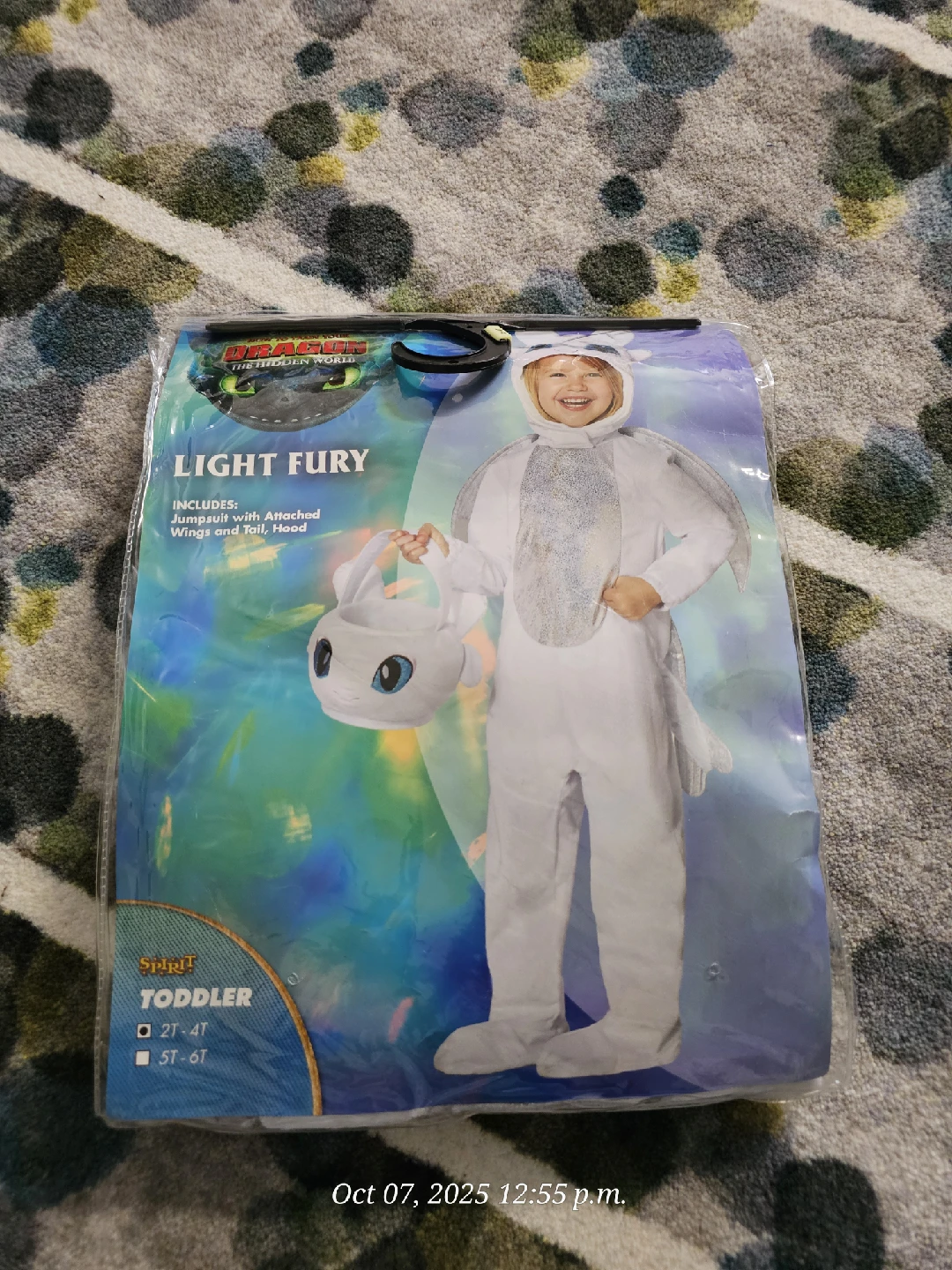 Light Fury Costume - Toddler Size 2T-4T