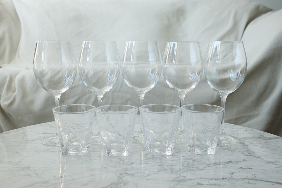 Wine and Whisky Glasses