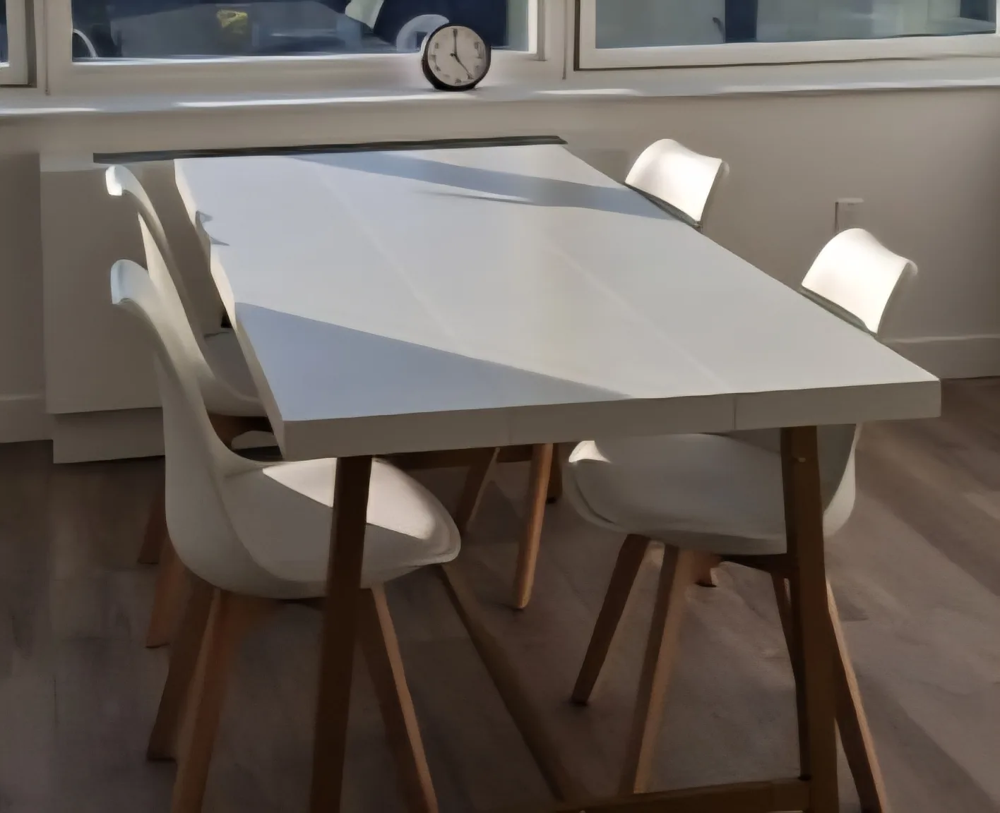 White Dining Chairs - Set of 4 thumbnail