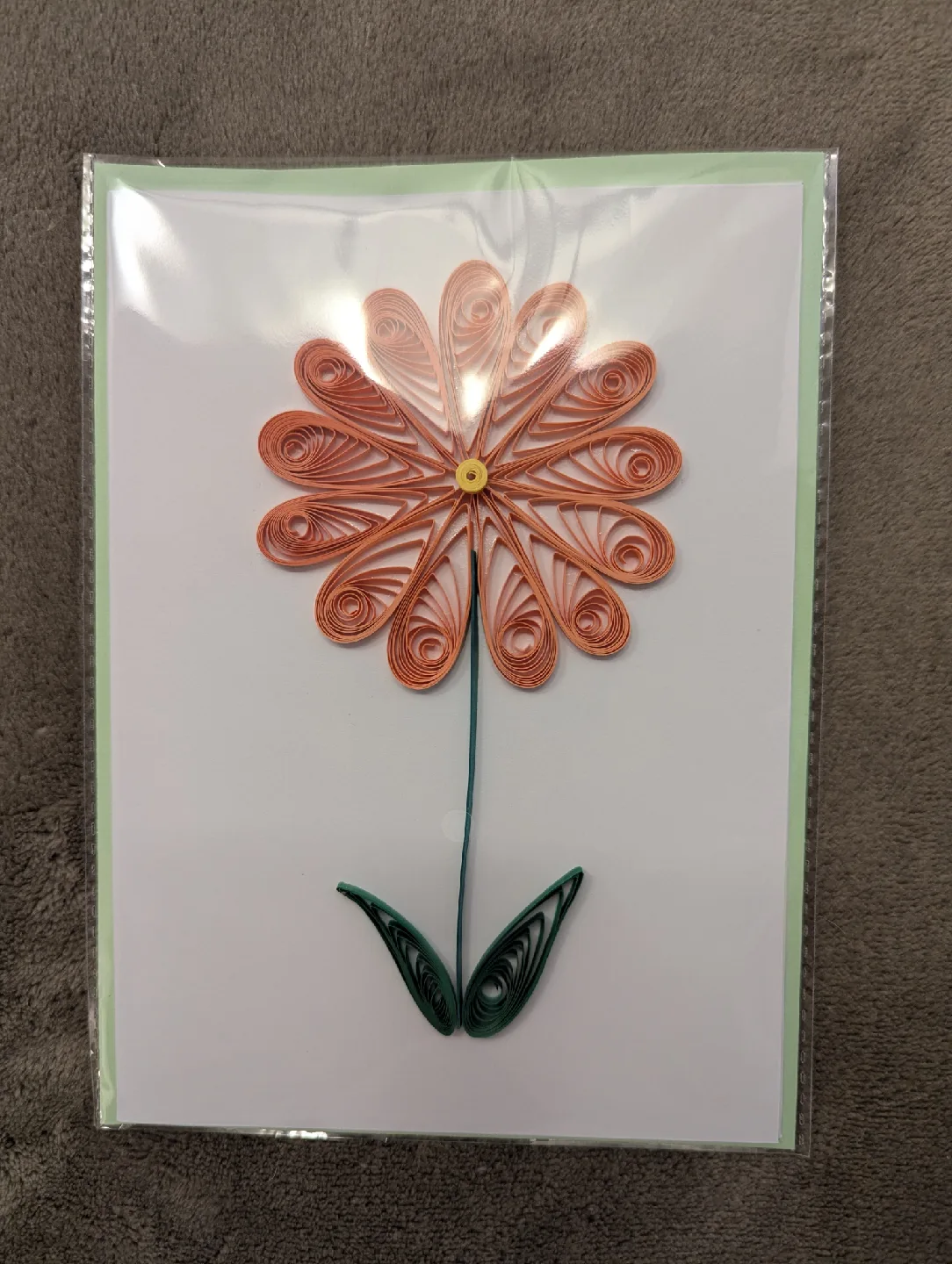Cute Handmade Quilled Flower Card image indicator(2)