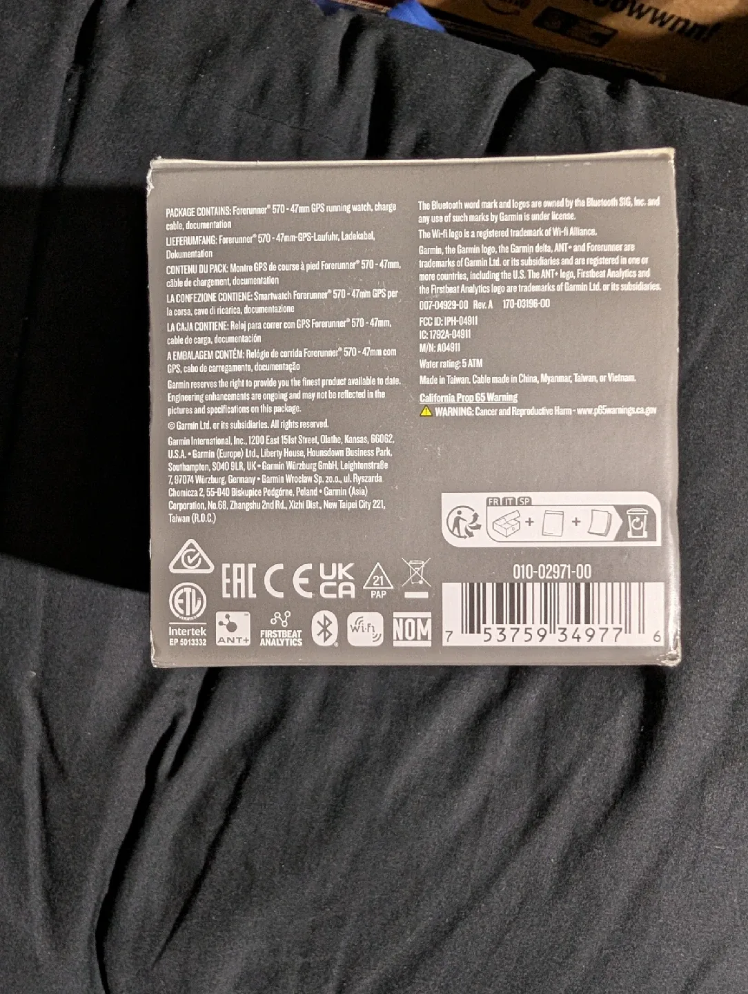 Garmin Forerunner 570 GPS Smartwatch - 47mm - Slate Gray image indicator(2)