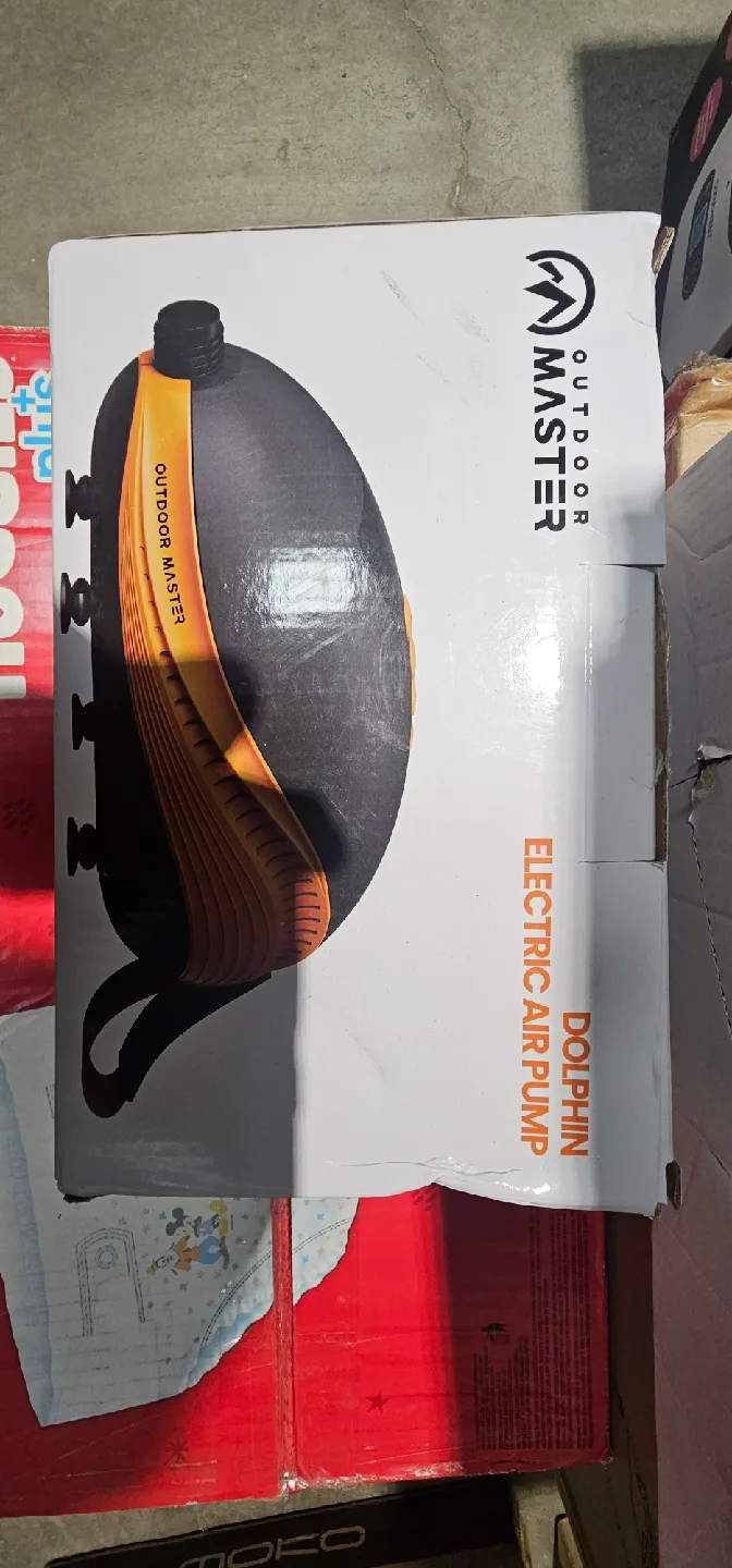 OUTDOORMASTER Dolphin Electric Air Pump - Portable image indicator(4)