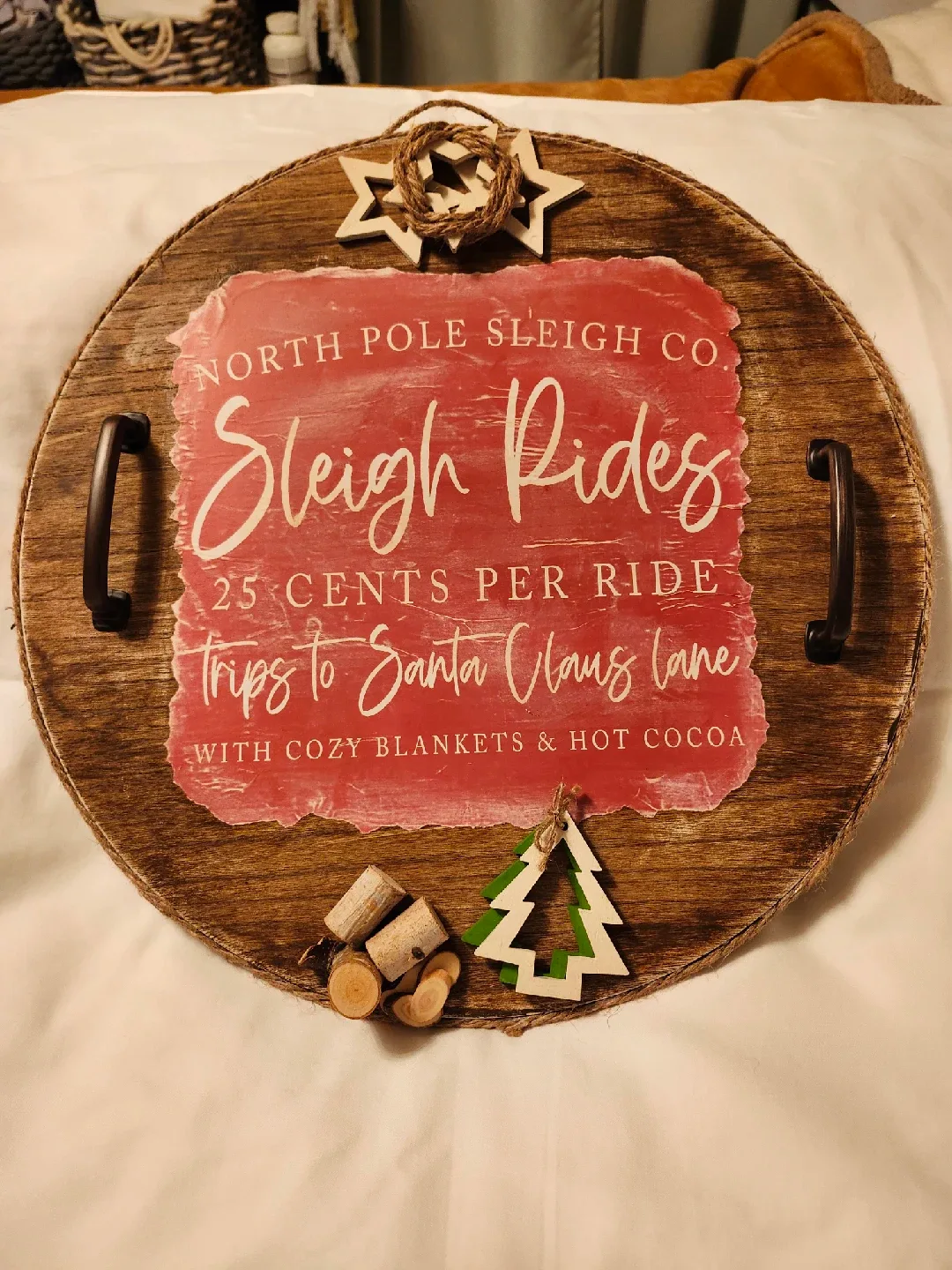 Handcrafted Christmas Decorative Trays