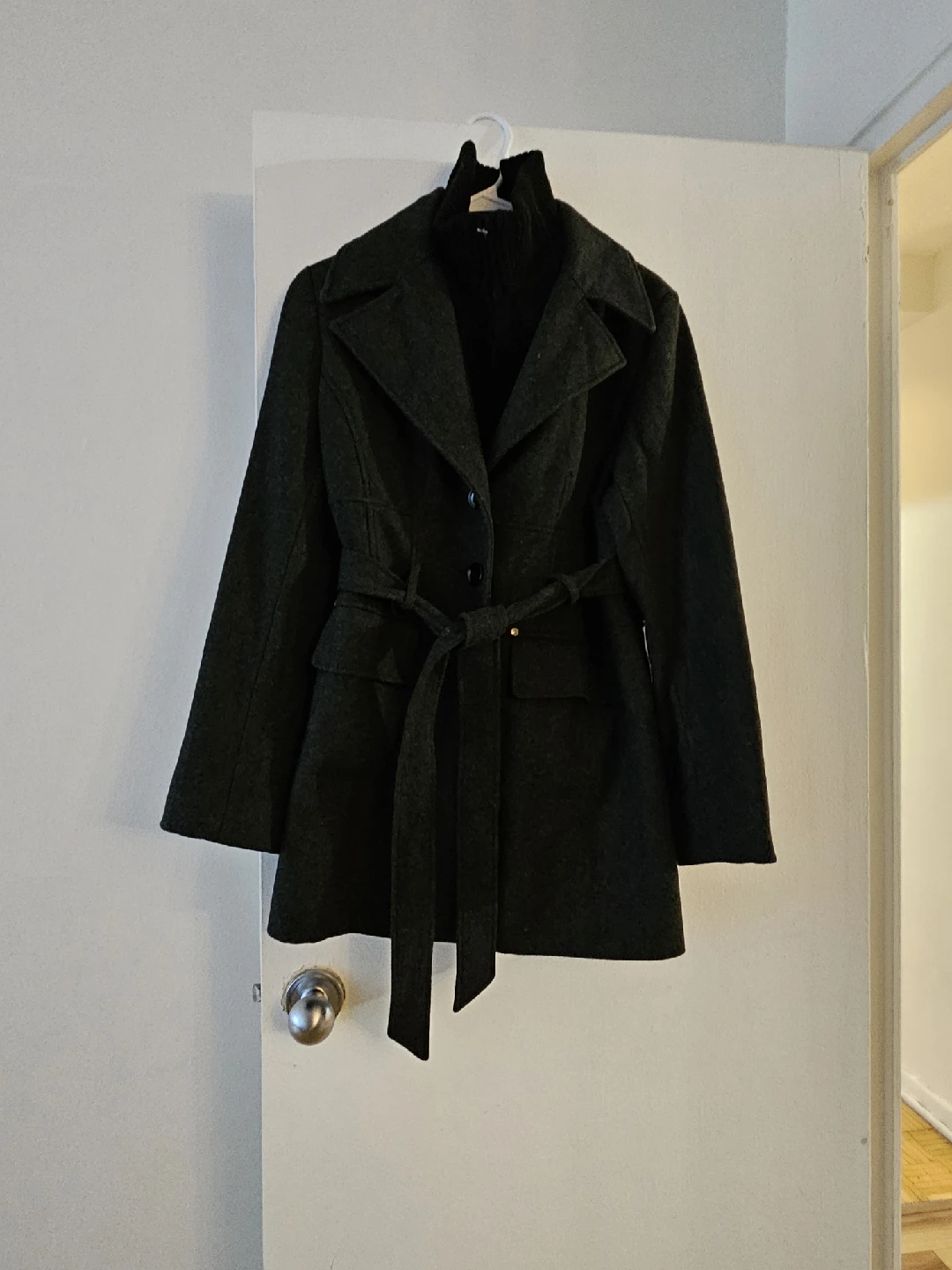 Marvin Richards New York Grey Wool Coat - Size L - photo 2