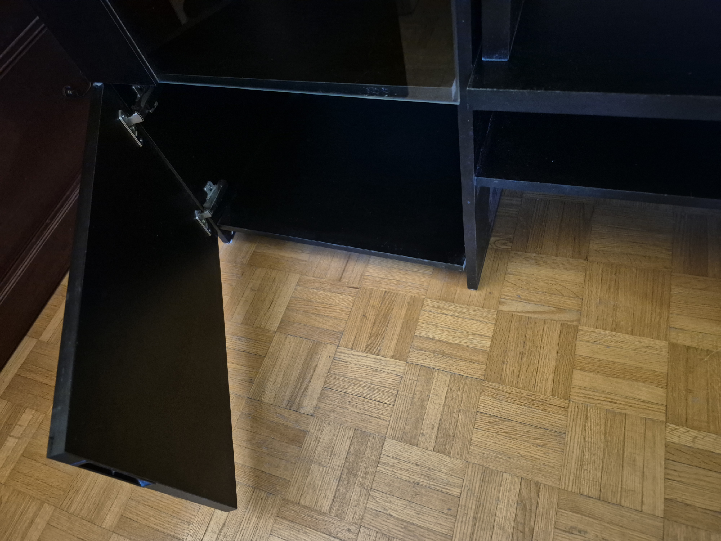 Black Display Cabinet with Shelves - photo 4
