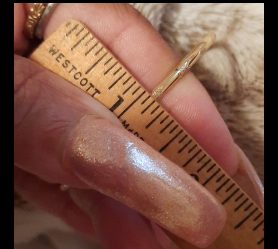 Authentic genuine solid 10k yellow gold bangle bracelet - photo 2