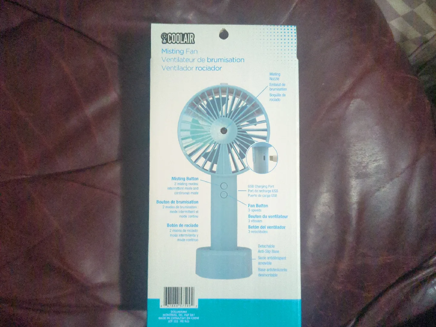Coolair Misting Fan - Portable & Rechargeable image indicator(2)