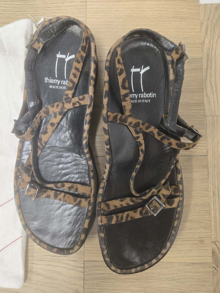 Thierry Rabotin Leopard Print Sandals - Size 38.5 - photo 2