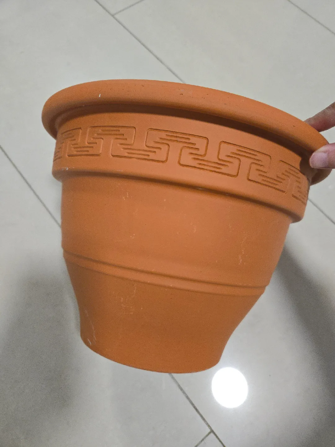 Two 10.5" Terracotta Clay pots