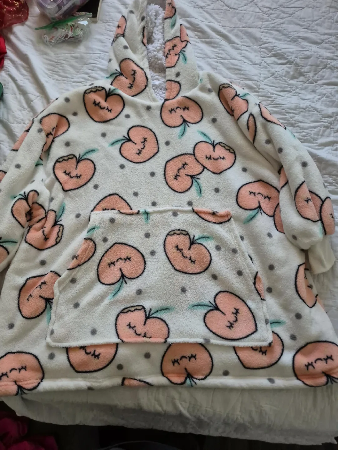 Peach Print Oversized Blanket Hoodie thumbnail