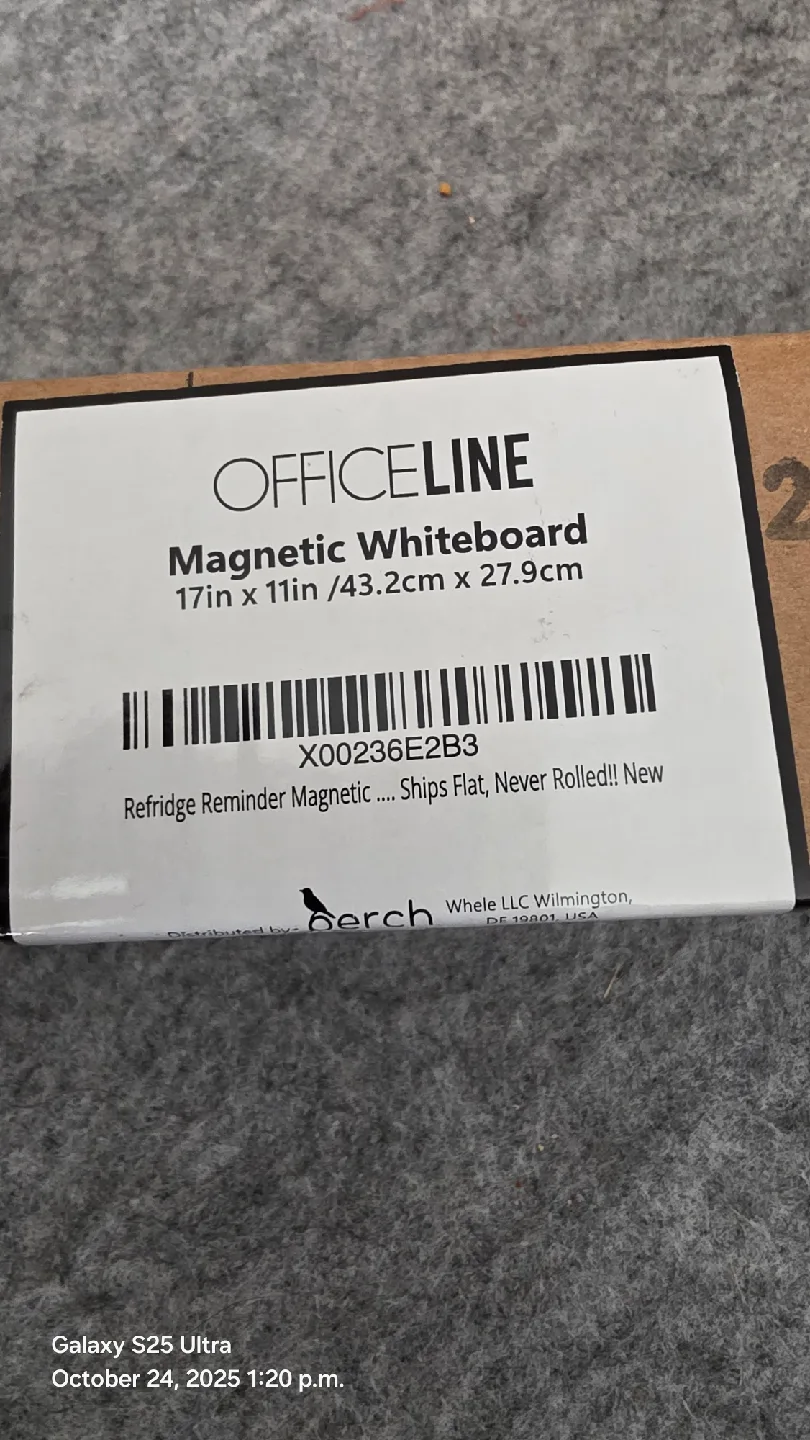 OFFICELINE Magnetic Whiteboard 17x11in - NEW! image indicator(5)