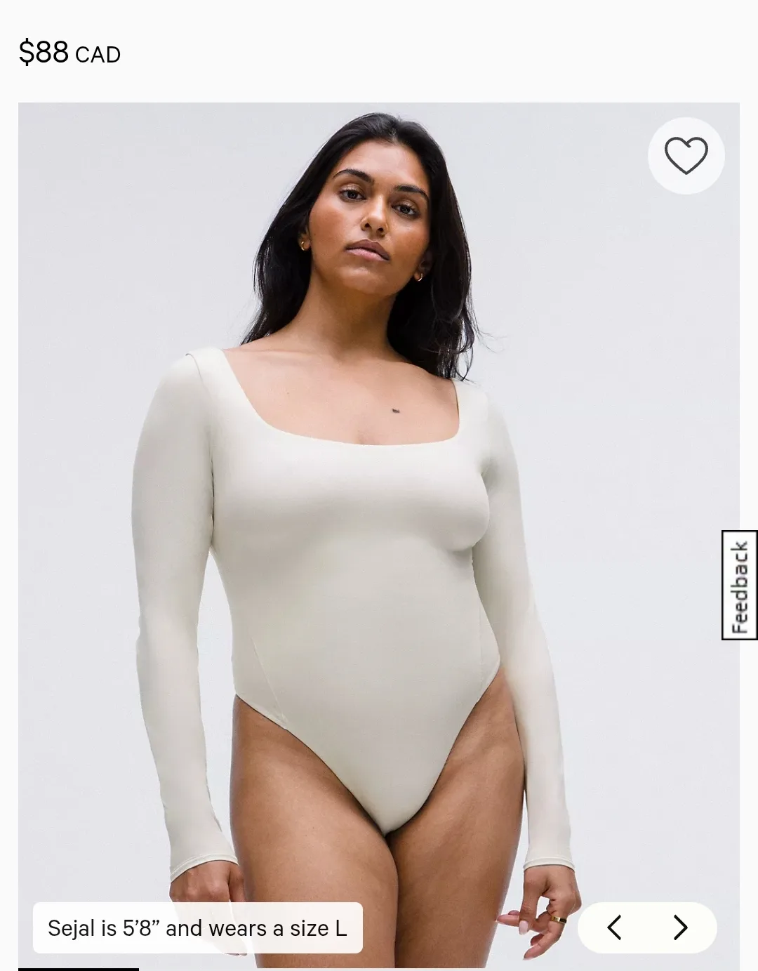 Lululemon Ultra-Soft Shimmery Square-Neck Bodysuit - Size L image indicator(2)