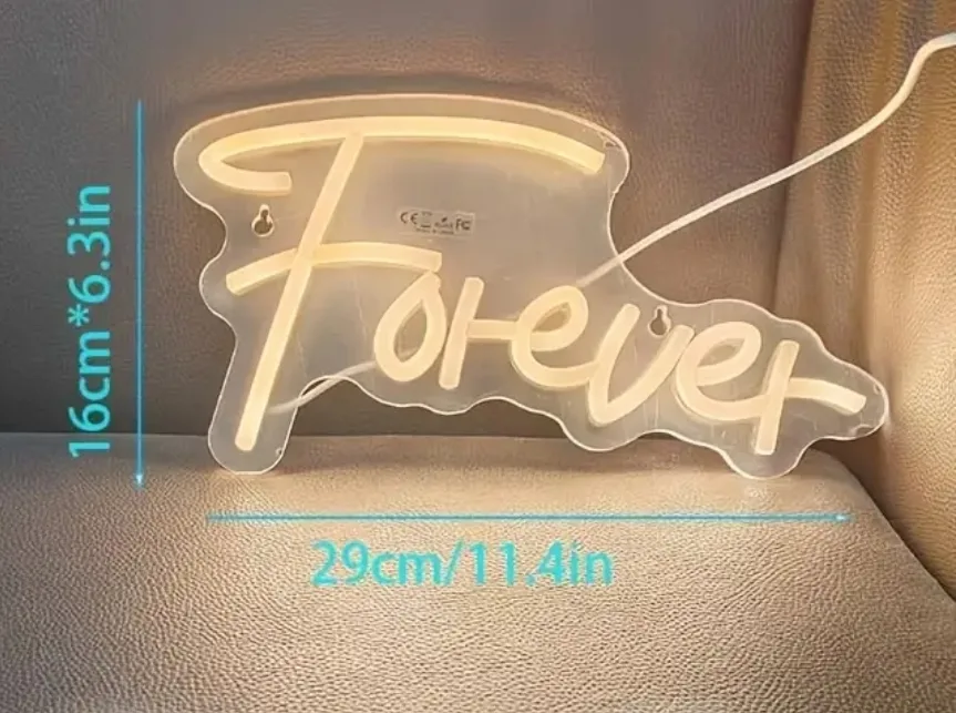 Forever Neon Sign - 11.4 in x 6.3 in image indicator(2)