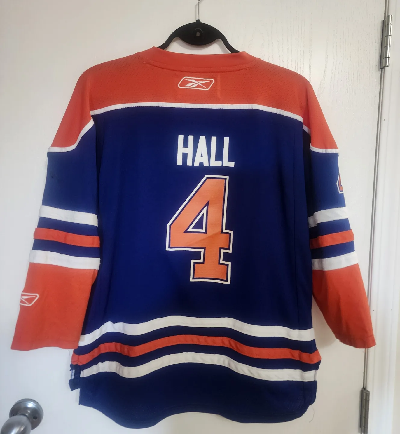 Reebok Edmonton Oilers Hall #4 Jersey Youth L/XL) image indicator(7)