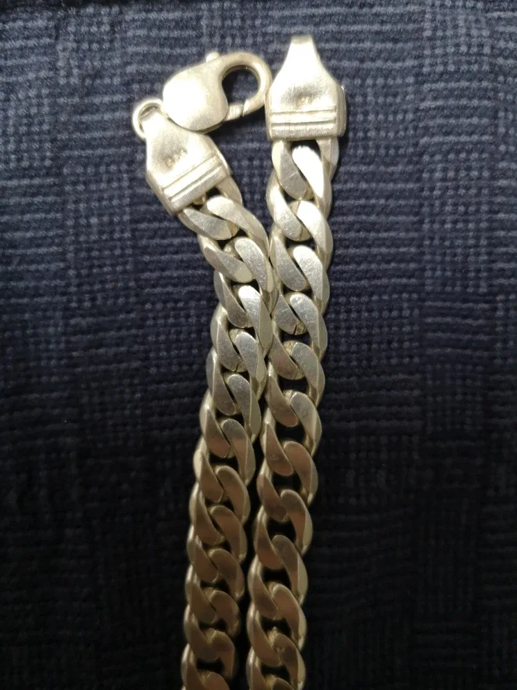 Sterling Silver Curb Chain Necklace image indicator(6)