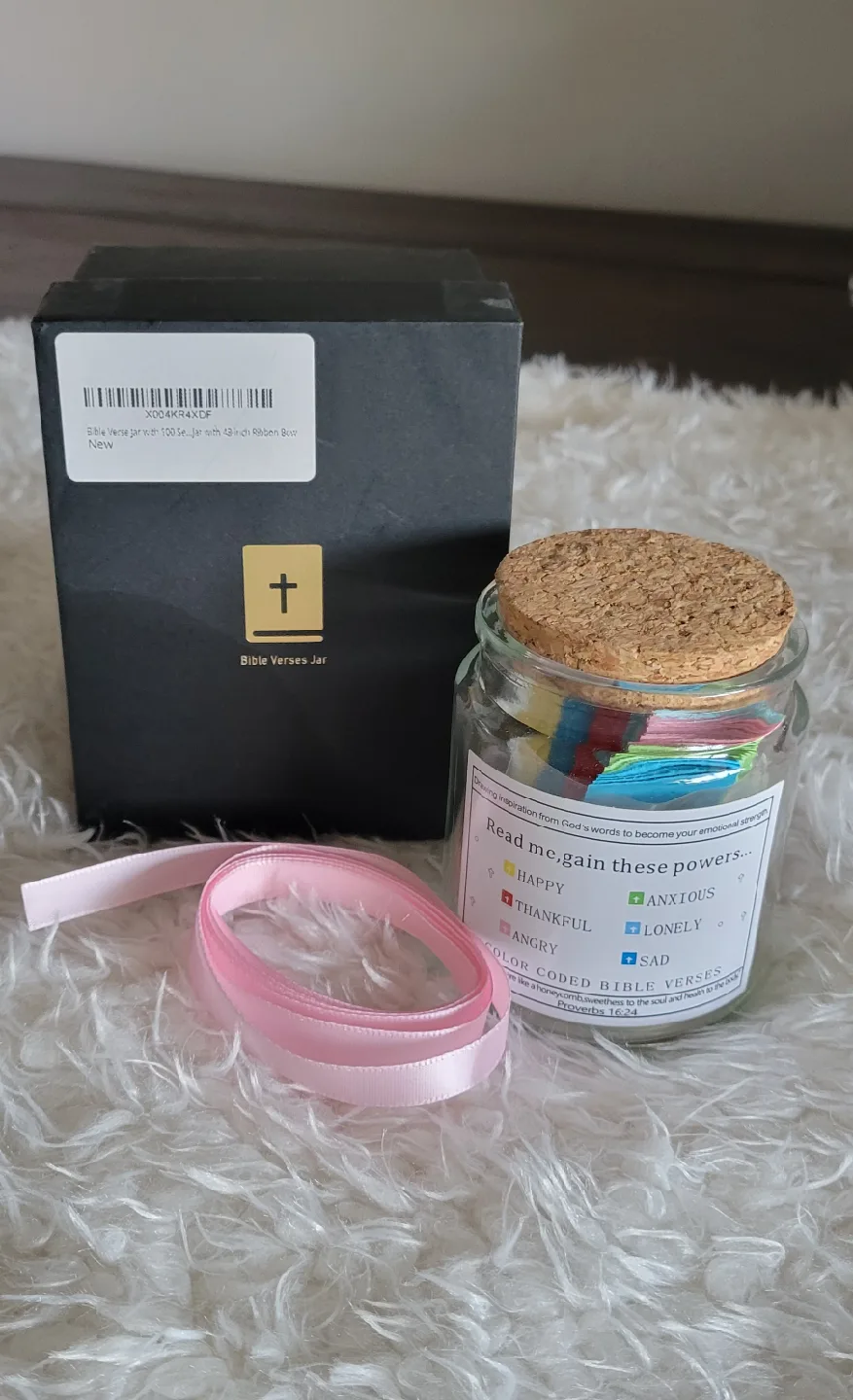 Bible Verse Jar - 120 Colour-Coded Scripture Cards image indicator(2)