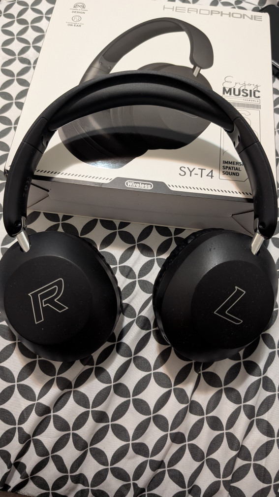 Enjoy Music SY-T4 Wireless Headphones - Black - photo 2