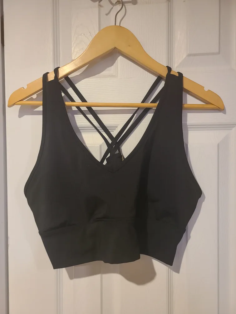 Hyba Black Sports Bra - Size XXL