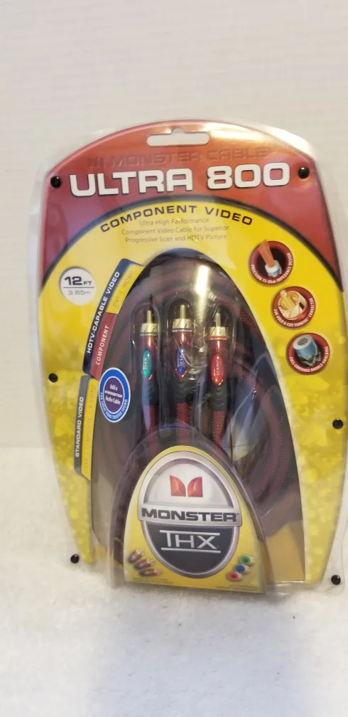 Monster Ultra 800 Component Video Cable 12ft image indicator(2)