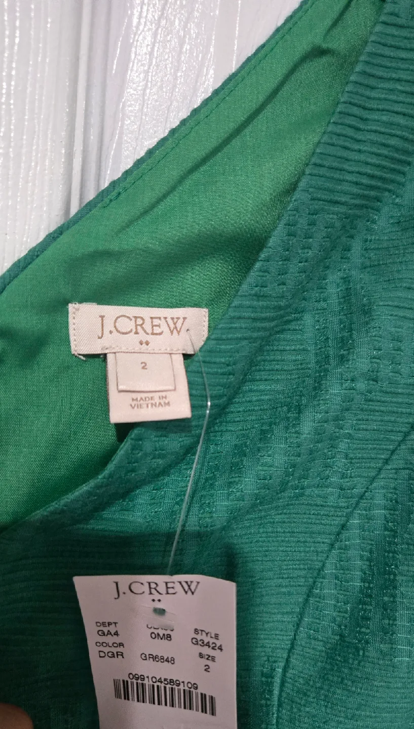 J.Crew Green Dress Size 2 image indicator(2)