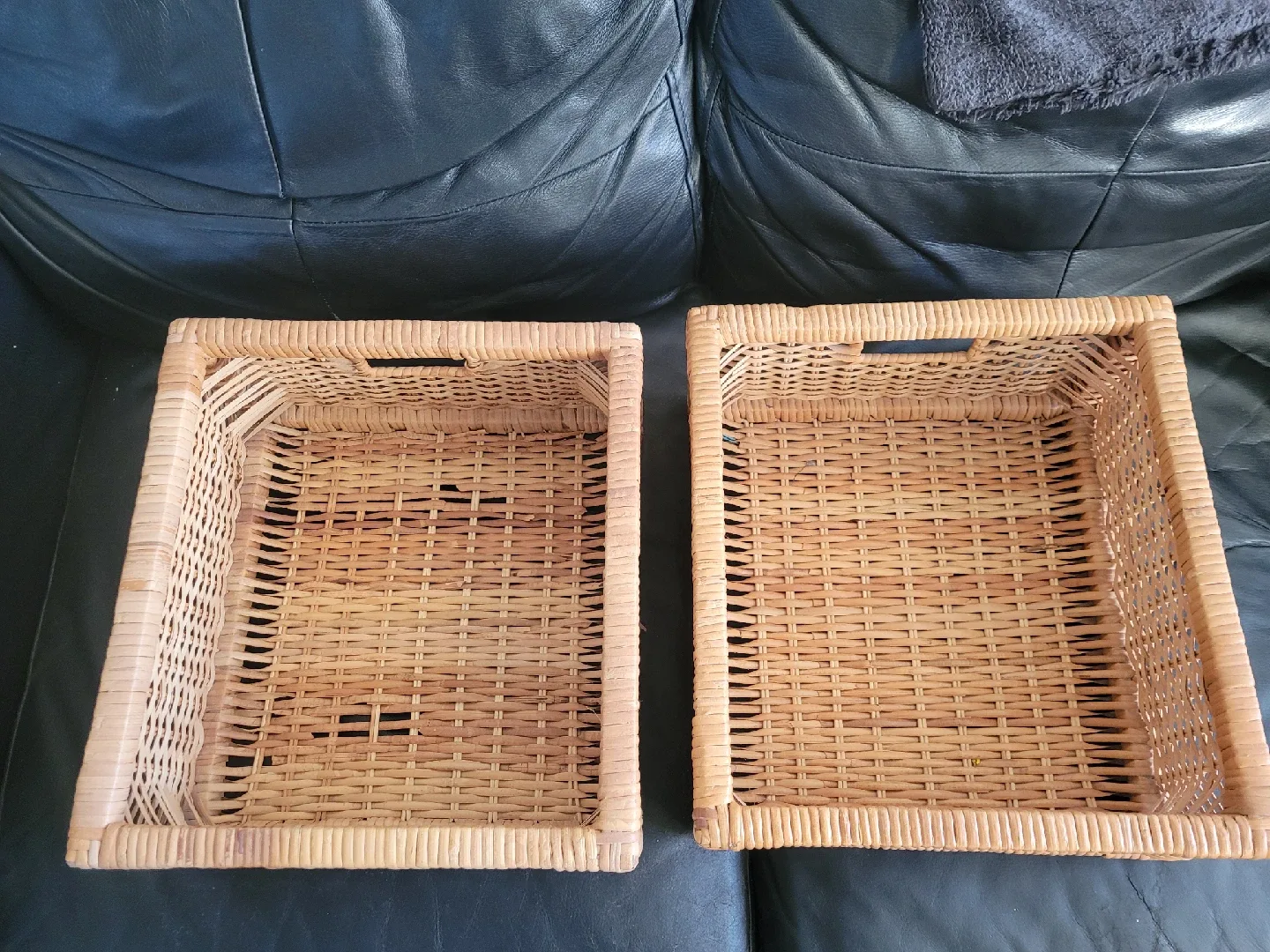 Wicker Storage Baskets - Set of 2 image indicator(2)