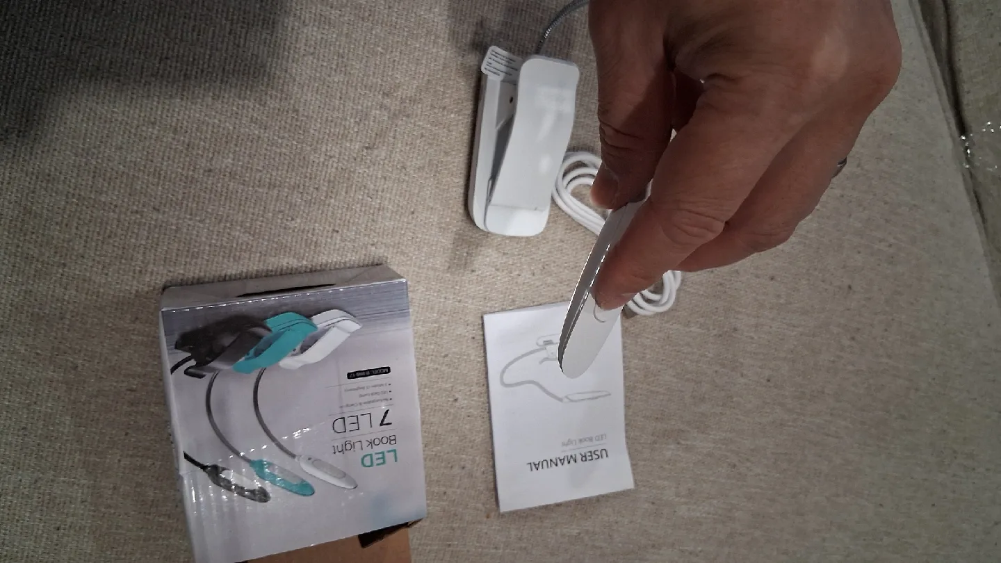 LED Book Light, Rechargeable, Bright Warm or White, New thumbnail