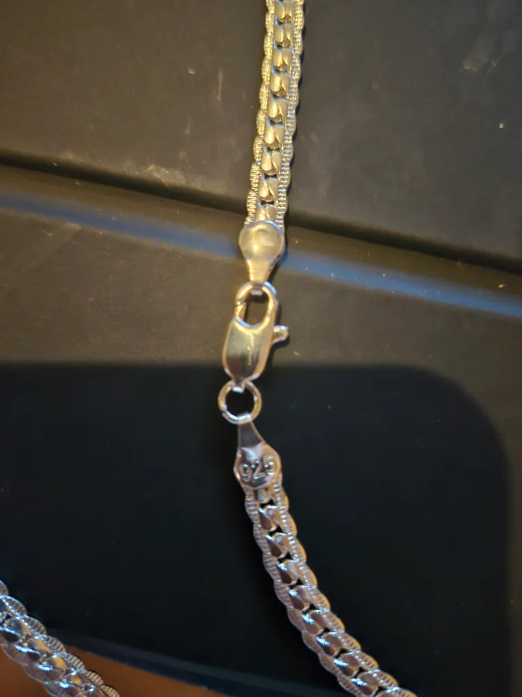 925 Sterling Silver Chain Necklace image indicator(2)