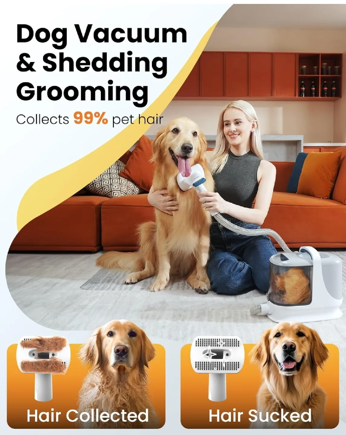 ONEISALL Dog Grooming Kit Vacuum - New in Box! image indicator(3)