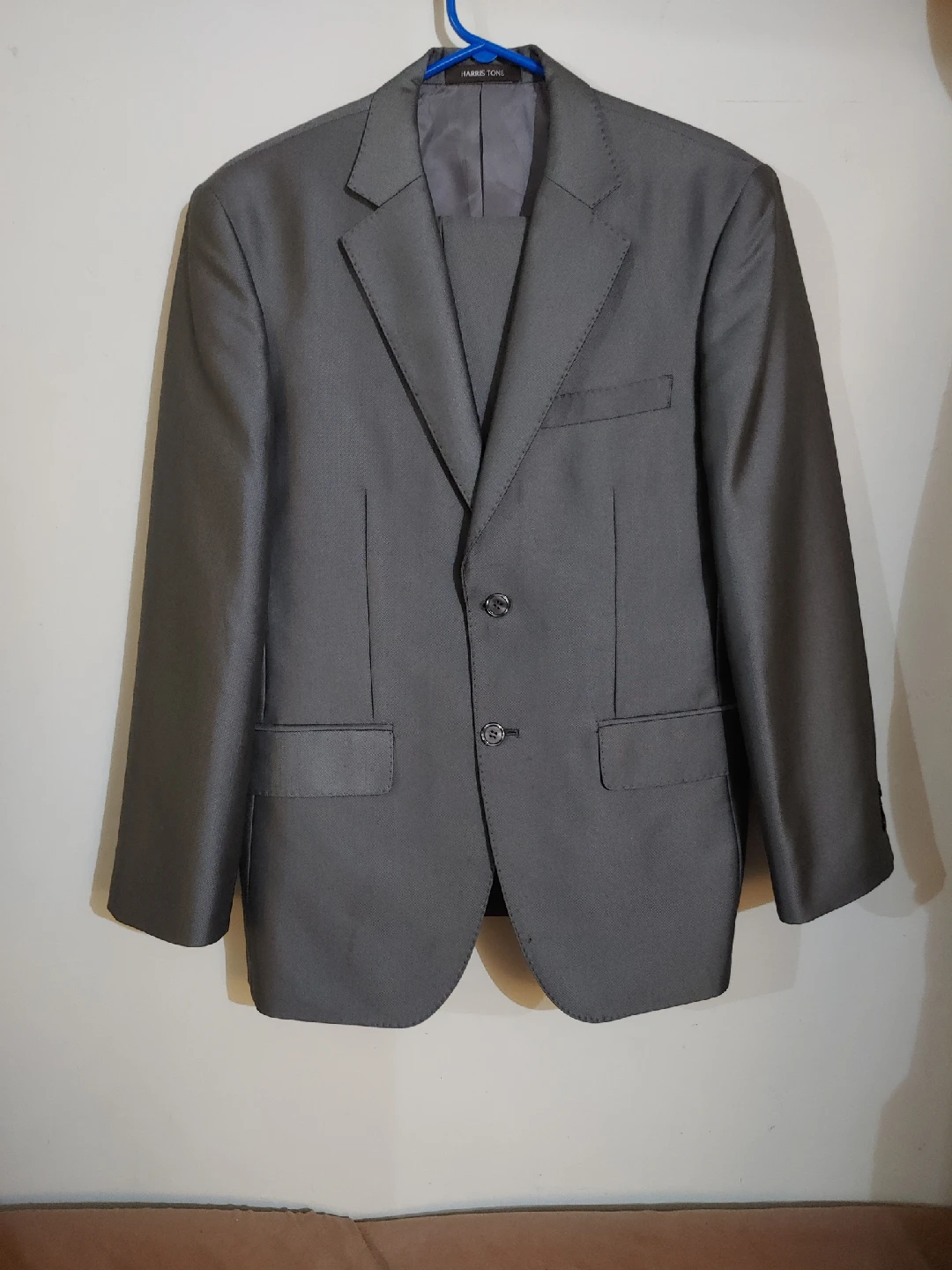 Harris Tone The Classic Suit - light Greenish Grey, Size 37E