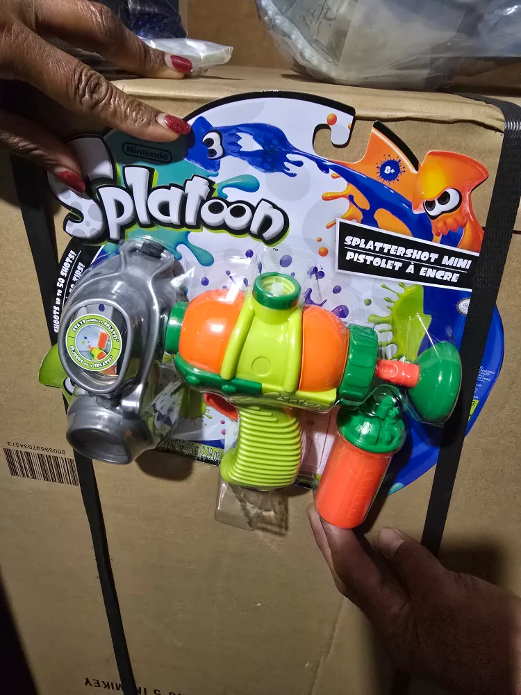 New Nintendo Splatoon Splattershot Mini Water Blaster image indicator(2)