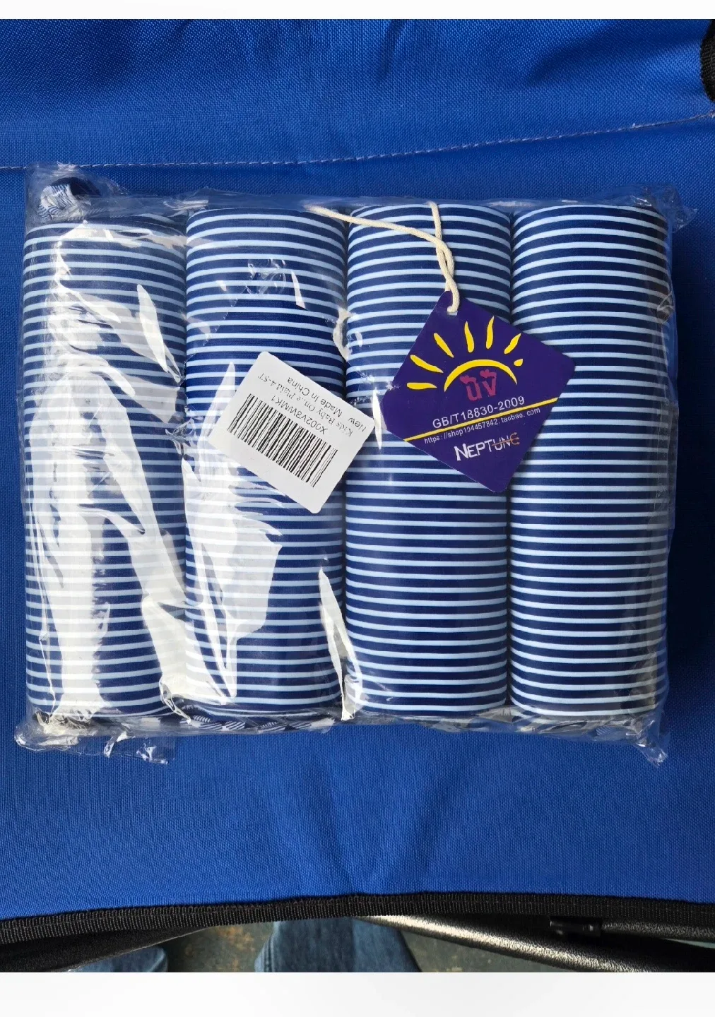 New IBTOM CASTLE Girls One-Piece Swimsuit with Floats – Blue image indicator(3)