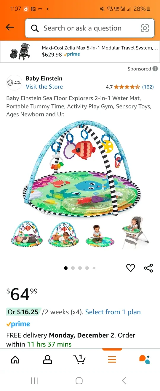 Baby Einstein Sea Floor Explorers Activity Gym image indicator(3)