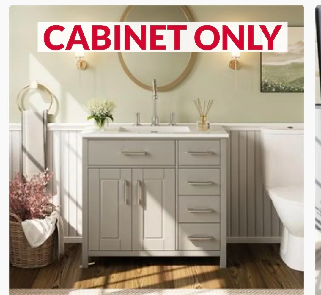 MEXIA 36"W BATHROOM VANITY CABINET thumbnail