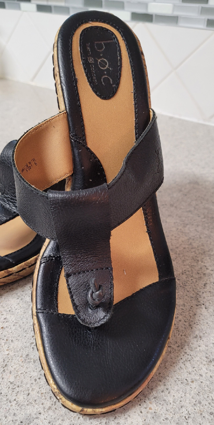 Leather Wedge Sandal - photo 3