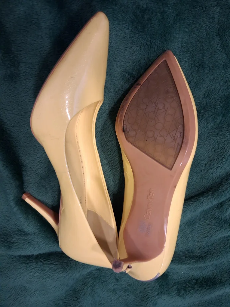 Calvin Klein Yellow Pointed Heels image indicator(5)