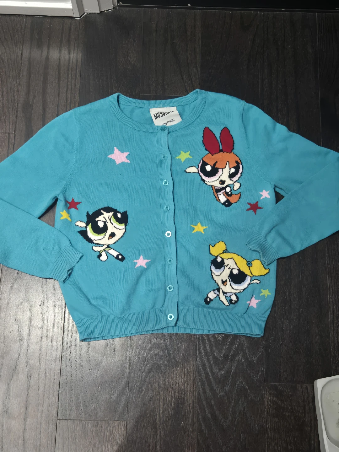 Authentic Moschino Couture Powerpuff Girls Cardigan