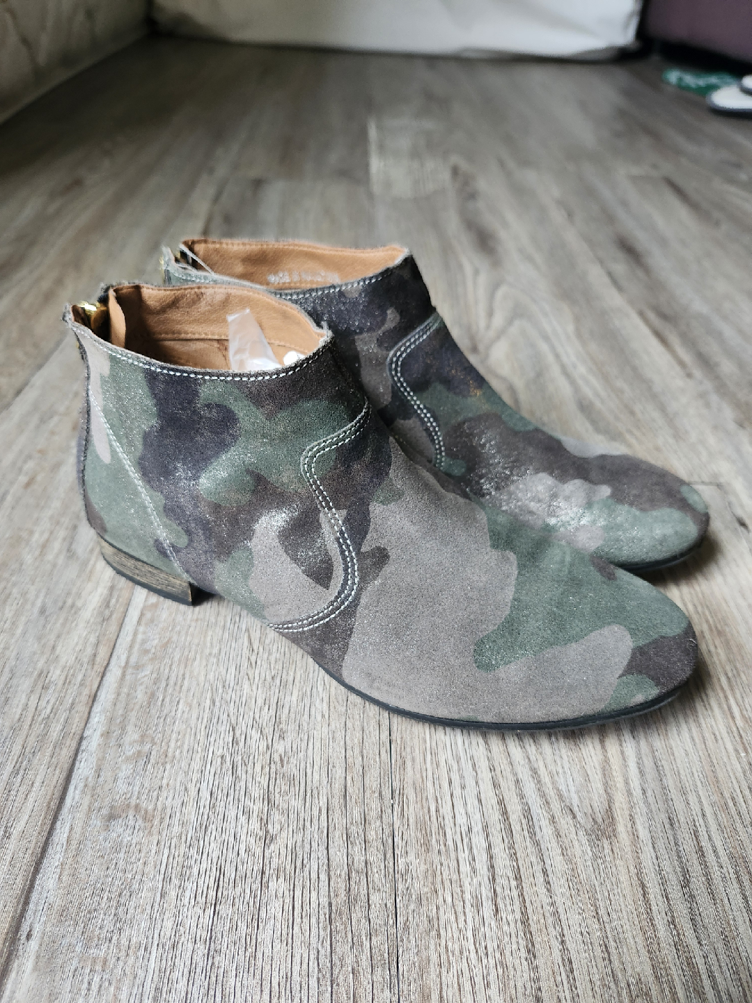 Town.com Camo Ankle Boots