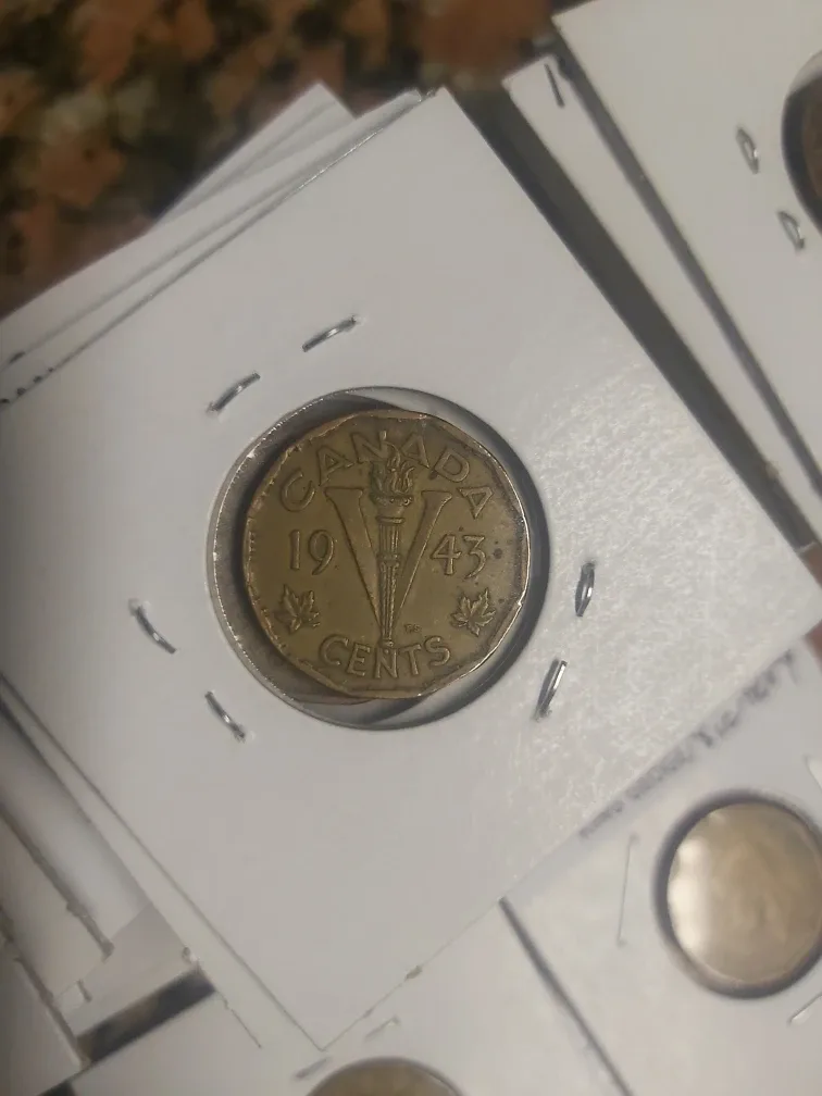 1943 Canadian 5 Cent "Victory" Coin image indicator(2)