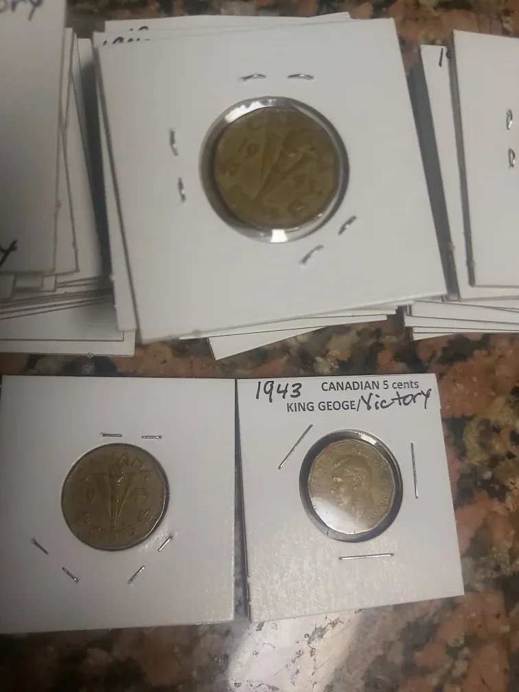 1943 Canadian 5 Cent "Victory" Coin image indicator(3)