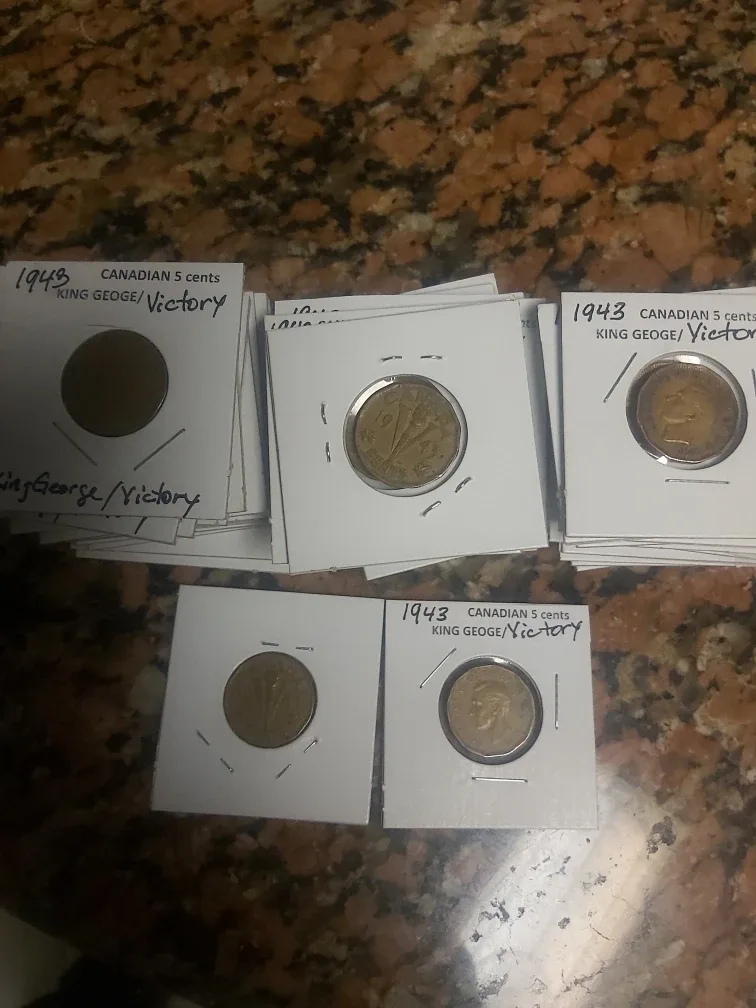 1943 Canadian 5 Cent "Victory" Coin image indicator(5)
