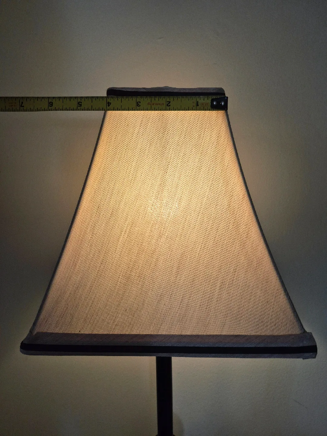 Table Lamp - Black Base, Beige Shade - 22" Tall image indicator(6)