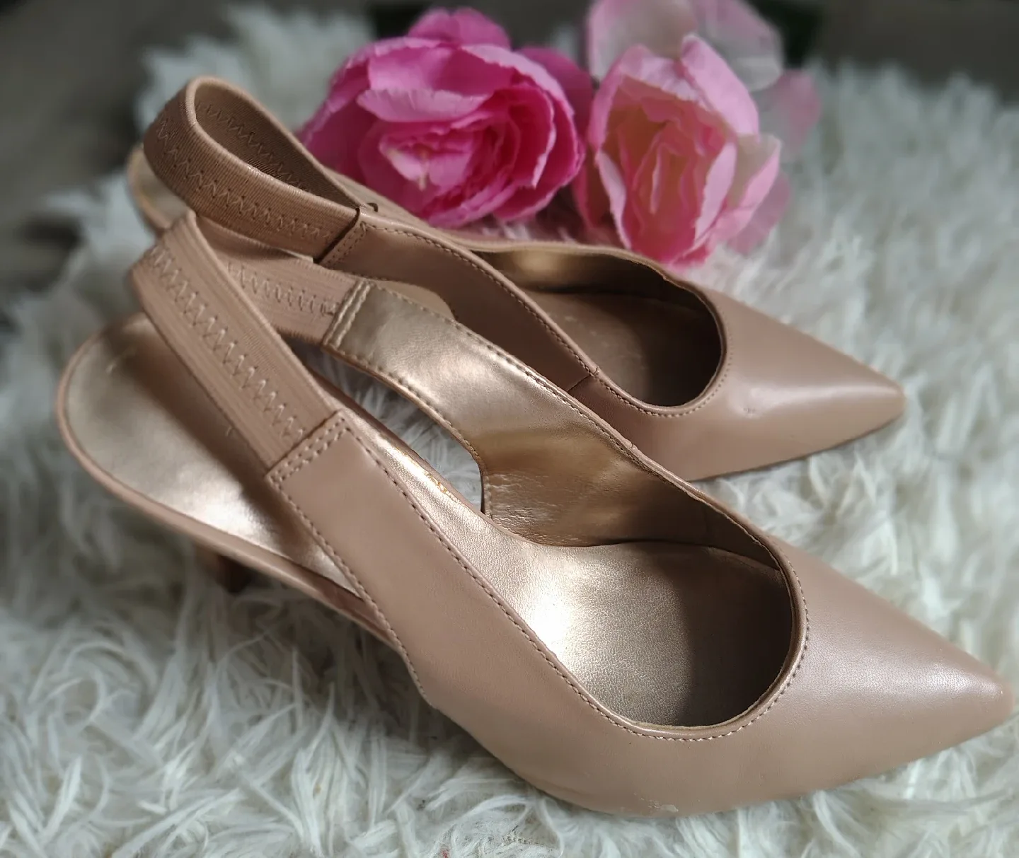 Nine West Beige Heels, Size 6.5 🥕 I am in thumbnail