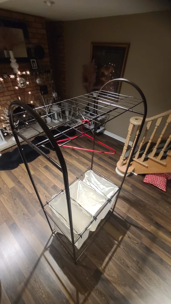 Laundry Sorter with Hanging Rack - photo 5