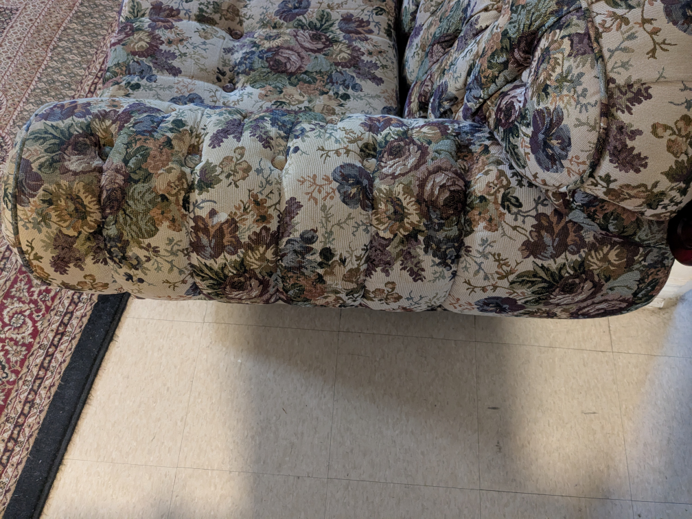 Floral Pattern Antique Duncan Phyfe Sofa - photo 5