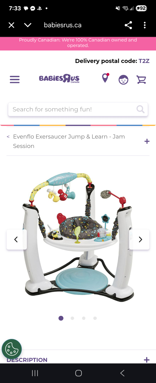 Evenflo Exersaucer Jump and learn - Jam session $150 - photo 2