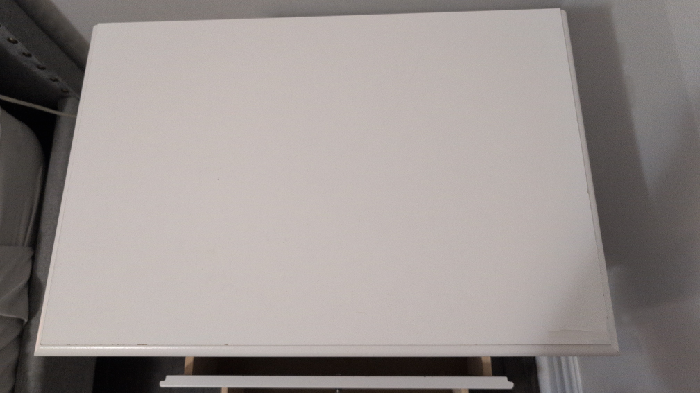 White Bedside Table with 2 Drawers - photo 4