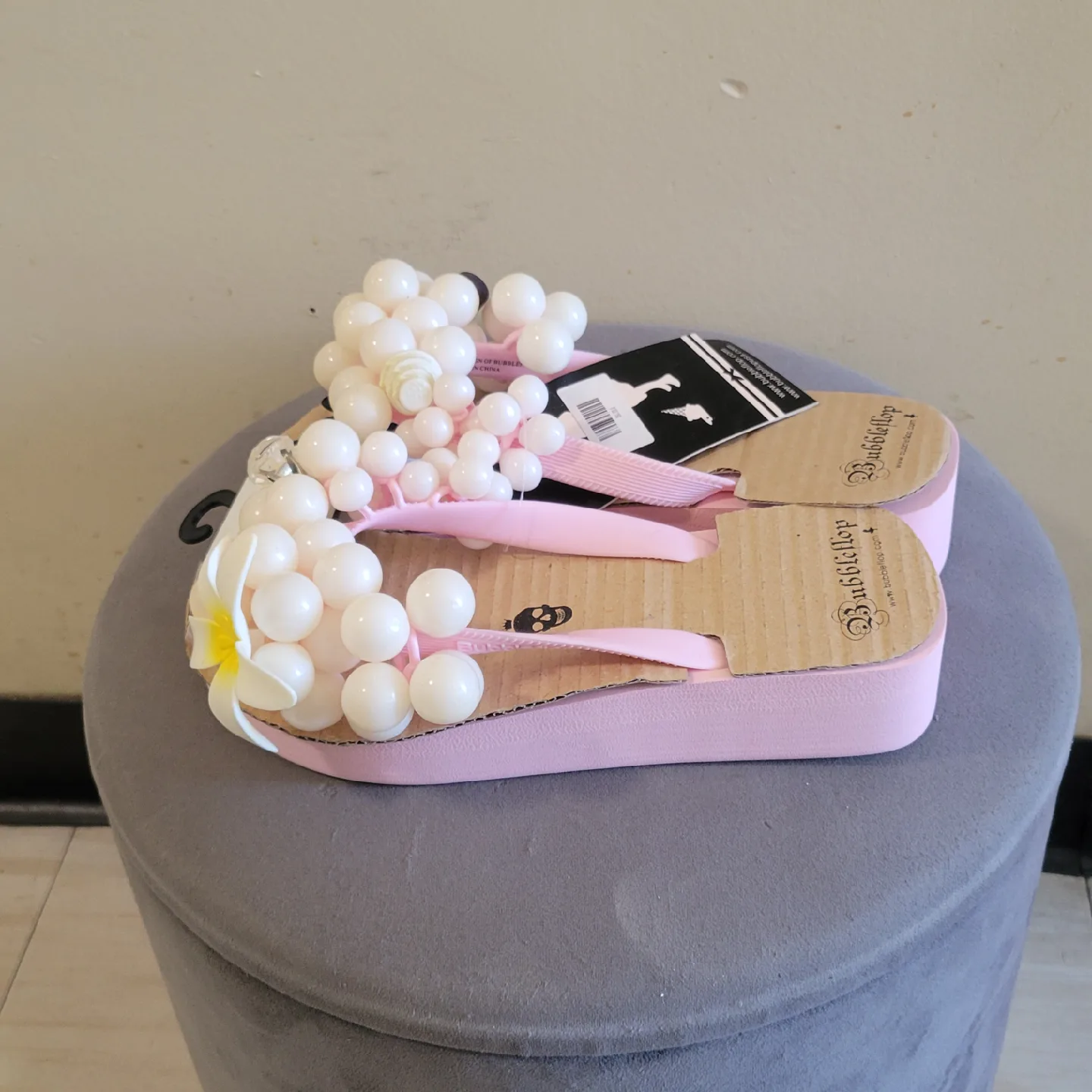 Bubbleflop Pink Platform Flip Flops image indicator(2)