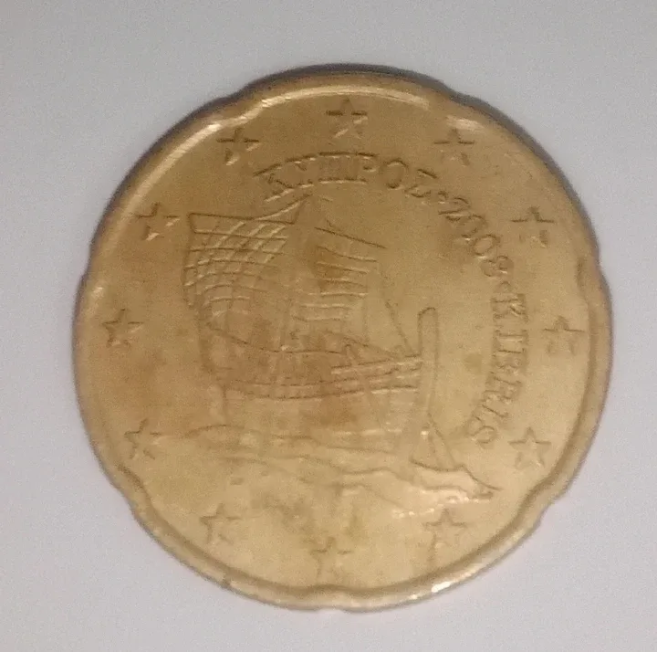 2008 Cyprus 20 Euro Cent Coin image indicator(3)